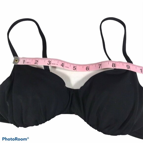 Shade And Shore Womens Size 32B Swim Top Adjustable Straps Black New Without Tag - Picture 5 of 10